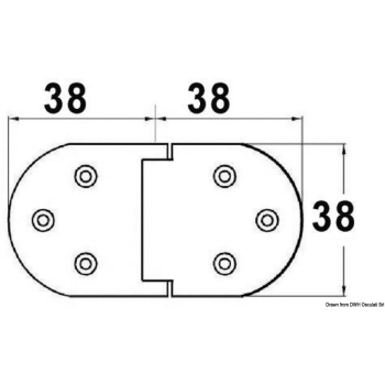 Cerniere autoreggenti 76x38 mm 