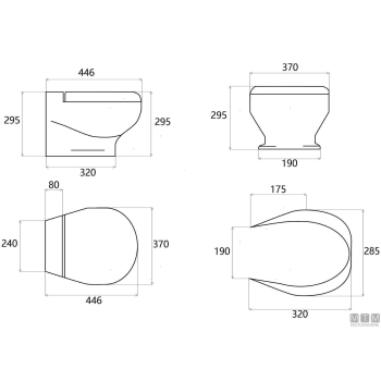 Cerniere per seduta termoindurente toilet tecma nano/silence plus 2g