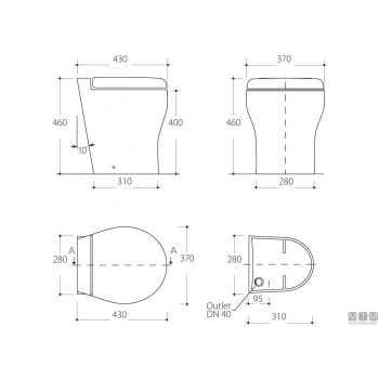 Cerniere toilet elegance pe soft closing