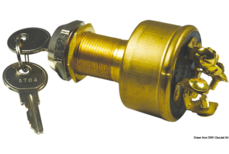 Chiave avviamento 5 contatti 15 A 