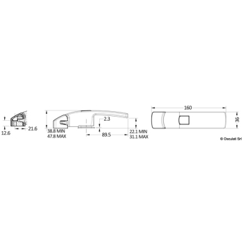 Chiusura a camma per porta di poppa 