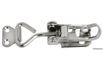 Chiusura a leva regolabile in acciaio inox con portalucchetto-38.904.10