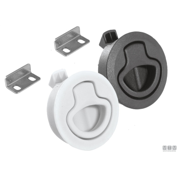 Chiusura a spinta d60mm in nylon bianco