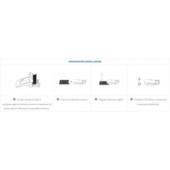 Chiusura inox 316 con chiave