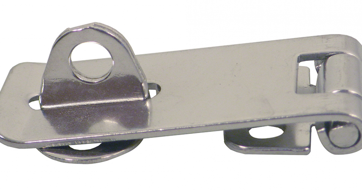 Chiusura Piana in Acciaio Inox 316 con Portalucchetto - Chiusure in