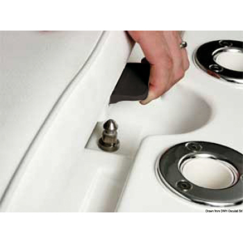 Chiusura verticale a scomparsa nera 