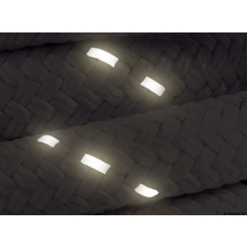 Cima d'ormeggio a terra 14 mm gialla fluo riflettente 50 mt 