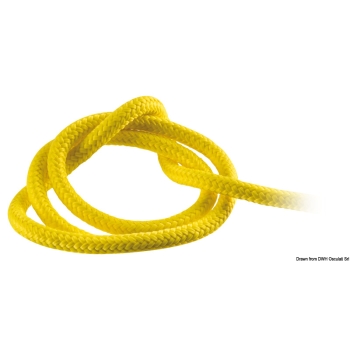 Cima d'ormeggio a terra mm 22 gialla fluo  