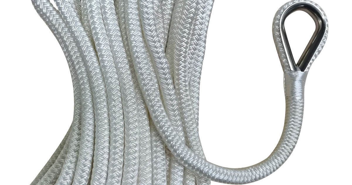 Cima Di Ormeggio ImpIombata 10mm X 6m - Blu, Per Barche E Nautica