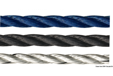 Cima Marlow 3 capi bianca mm 24 