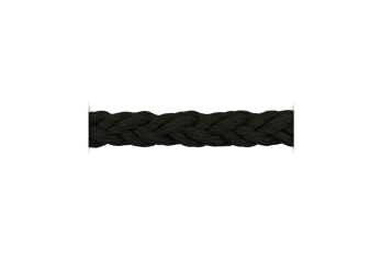 Cima Ormeggio Armare Square Line 8 Lignoli in Poliestere 22 mm Nero