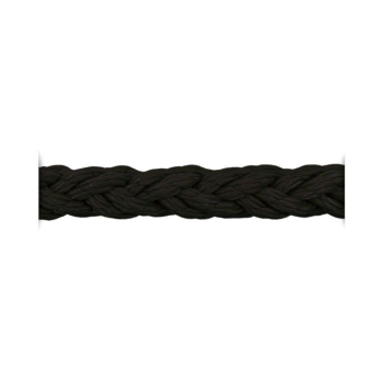 Cima Ormeggio Armare Square Line 8 Lignoli in Poliestere 22 mm Nero