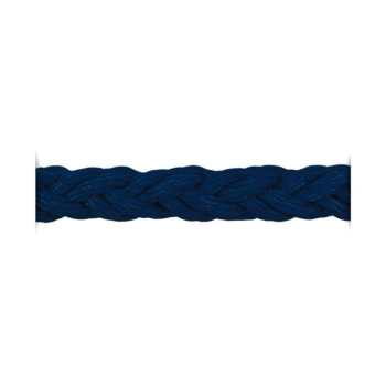 Cima Ormeggio Armare Square Line 8 Lignoli in Poliestere 24 mm Nero
