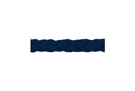Cima Ormeggio Armare Square Line 8 Lignoli in Poliestere 24 mm Nero
