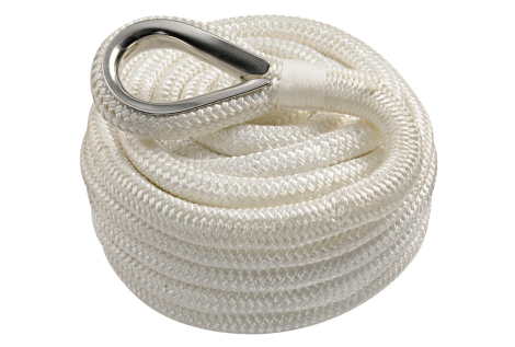 Cima ormeggio 20mm x 8m impiombata nera