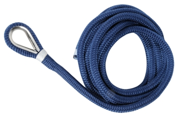 Cima ormeggio impiombata 20 mm x 12 m blu 