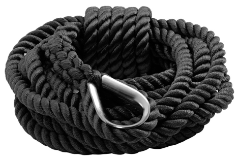 Cima ormeggio nera 14 mm x 12 m 