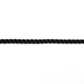 Cima Ormeggio Ritorta 3 Capi in Poliestere 22 mm Nero