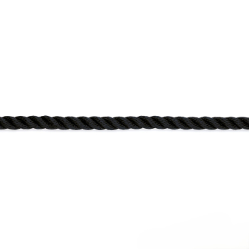 Cima Ormeggio Ritorta 3 Capi in Poliestere 10 mm Nero
