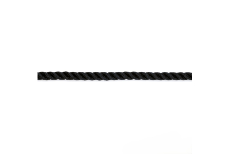 Cima Ormeggio Ritorta 3 Capi in Poliestere 10 mm Nero