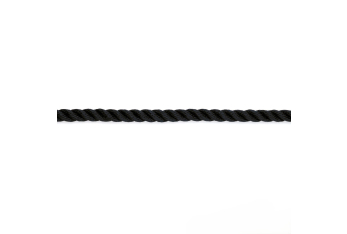 Cima Ormeggio Ritorta 3 Capi in Poliestere 10 mm Nero