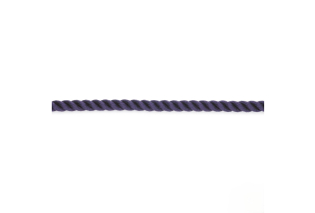 Cima Ormeggio Ritorta 3 Capi in Poliestere 22 mm Nero