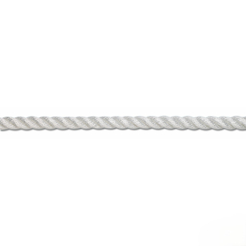 Cima Ormeggio Ritorta 3 Capi in Poliestere 8 mm Bianco