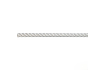 Cima Ormeggio Ritorta 3 Capi in Poliestere 8 mm Bianco