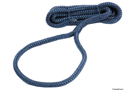 Cima per parabordi impiombata 1,5 m nera 