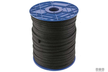 Cima Piatta per Parabordi in Poliestere 14 mm Nero