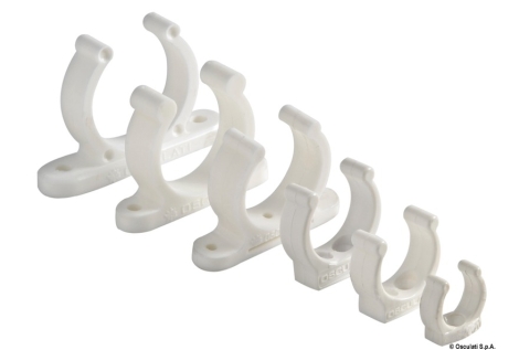 Clip bianca plastica pesante 40 mm 