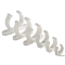 Clip bianca plastica pesante 40 mm 
