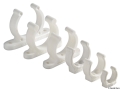 Clip bianca plastica pesante 40 mm 