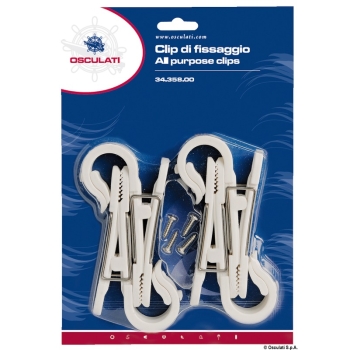 Clip fissaggio scatto 22/28 mm 