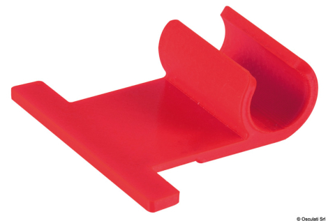 Clip in polipropilene rossa per 22.409.23  