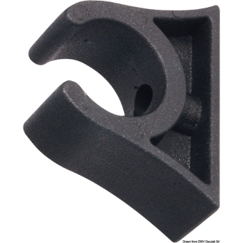 Clip nera per tubi 37/40 mm 