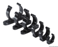 Clip nera plastica pesante 25 mm 
