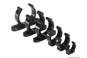 Clip nera plastica pesante 40 mm 