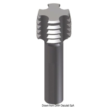 Clip system per filettare foro Ø16,8 mm 