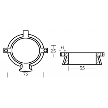 Collare alpha one in alluminio