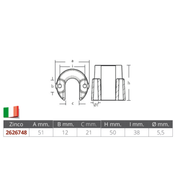 Collare per trim yanmar