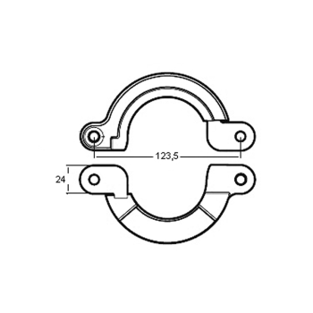 Collare yanmar 2 pezzi