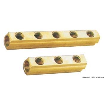 Collettore lineare 6 vie 1" x 1/2" 
