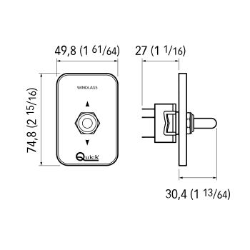 Comando da Plancia Up/Down Quick