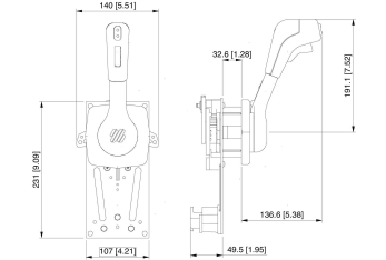 Comando Monoleva B310B-Trim