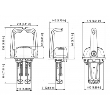 Comando Top Mount B501 Black