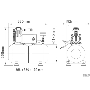 Compressore tromba marco 8bar 12v 