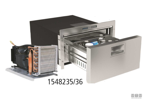 Congelatore a cassetto inox 35l vf dw35 rfx