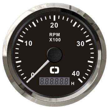 Contagiri 0-4000 RPM nero/lucida 