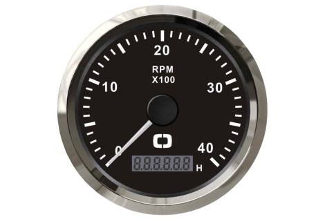 Contagiri 0-4000 RPM nero/lucida 